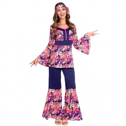 70er Jahre Hippie Kostüm Layla Damenkostüm