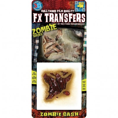 3D FX Transfers Klaffende Zombiewunde