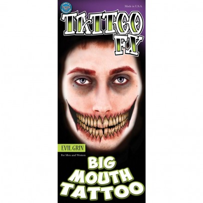 Riesenmund Tattoo Evil Face