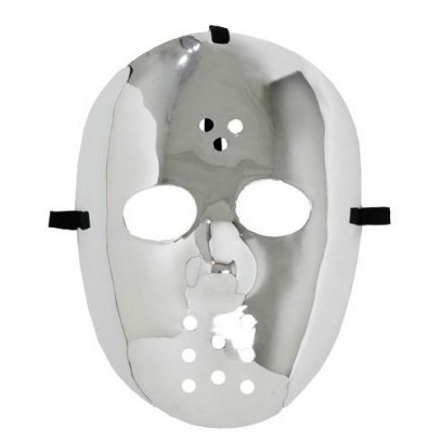 Horror Hockey Maske silber