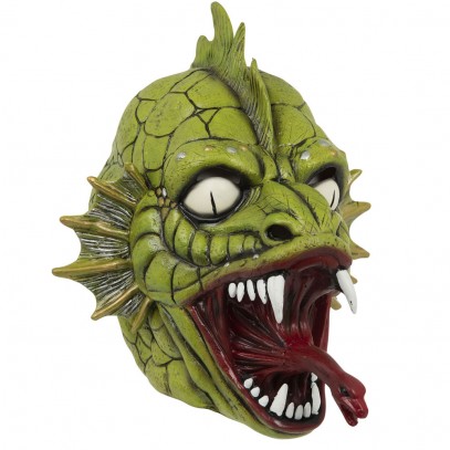 Horror Drachen Latex Maske