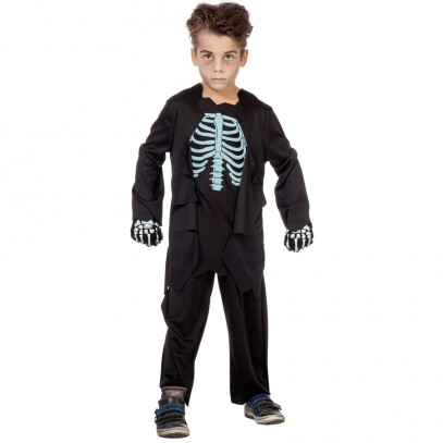 Horror Skelett Boy Kinderkostüm 1