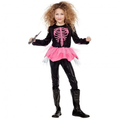 Horror Skelett Girl Kinderkostüm 1