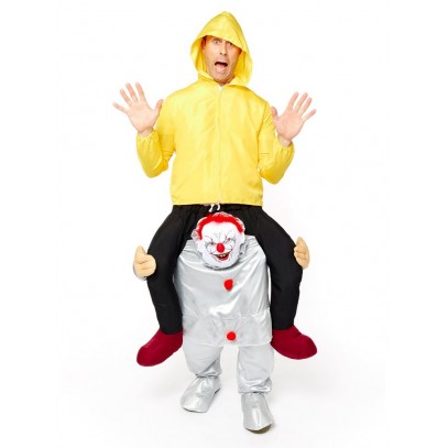 Horror Clown Huckepack Kostüm für Erwachsene