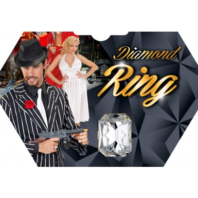 Kristall Diamanten Ring
