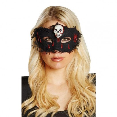 Totenkopf Horrormaske für Damen