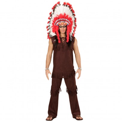 Indianer Häuptling Kostüm für Herren