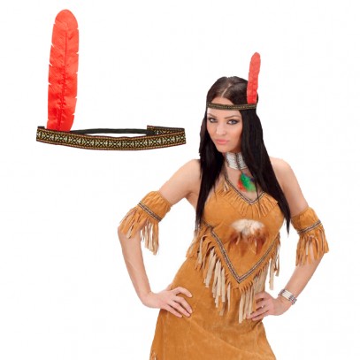 Indianer Stirnband mit Feder