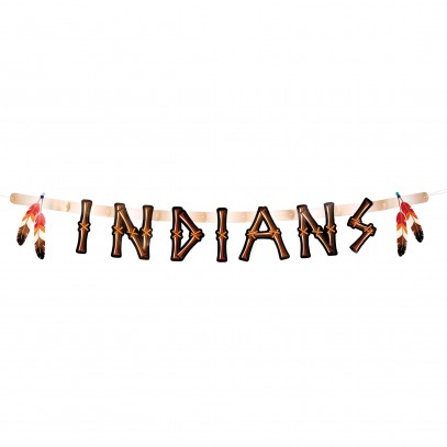 Indianer Buchstaben-Girlande 160cm