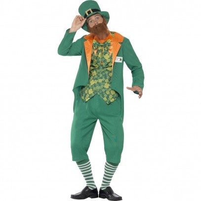 Irisches Kobold Kostüm mit Fake-Popo 1