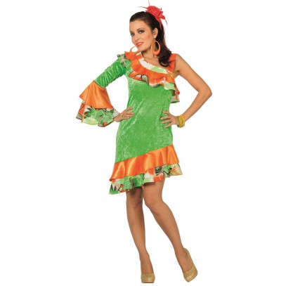Karibik Girl Samba Tänzerin Kostüm 1