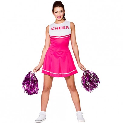 Katie High School Cheerleader Kostüm pink