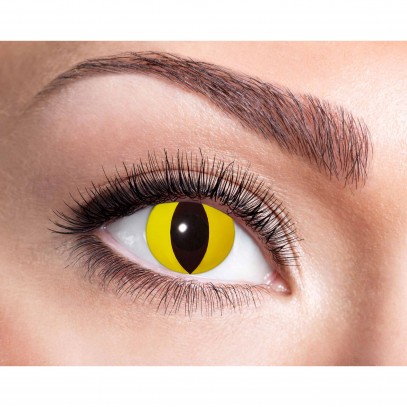 Katzenauge Kontaktlinse gelb