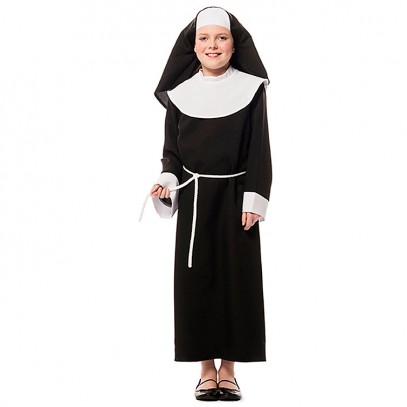 Klassisches Nonnen Kostüm für Mädchen 1
