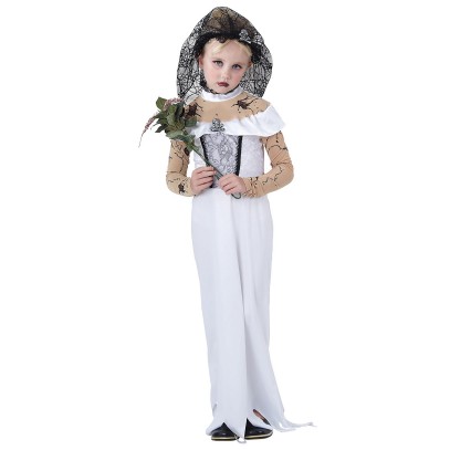 Kleine Horror Braut Kostüm für Kinder
