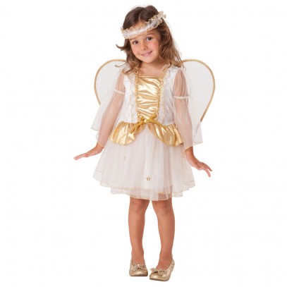 Goldener Mini Engel Kinderkostüm