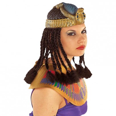 Kleopatra Kopfbedeckung mit Zöpfen