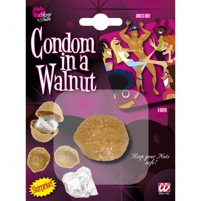 Kondom in Walnuss
