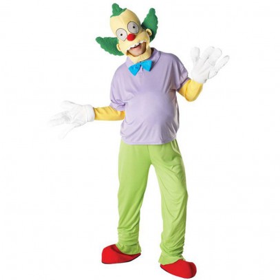 Krusty the Clown Simpson Herrenkostüm Classic