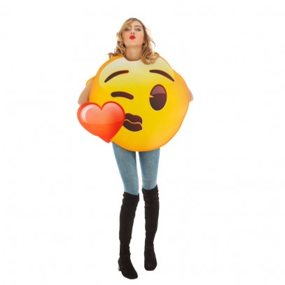 Kussmund  Emoji Kostüm für Erwachsene