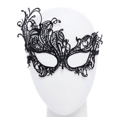 Spitzen Maske Madame Noir