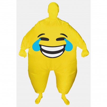 Lachendes Emoji Kostüm aufblasbar