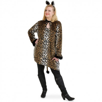 Leoparden Kostüm Deluxe für starke Damen
