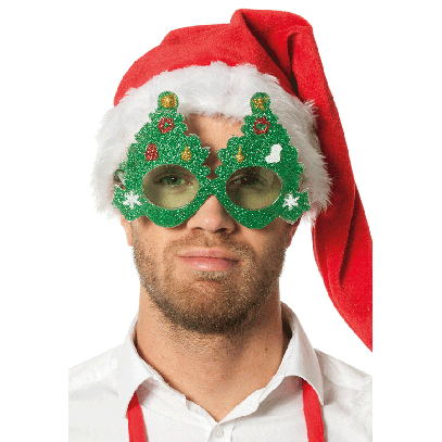 Leuchtende Weihnachtsbaum Brille