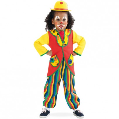Li La Laune Clown Kostüm für Kinder