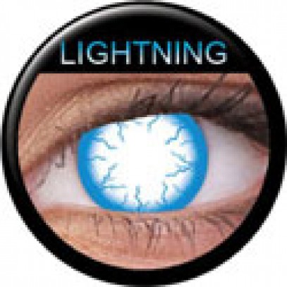 Lightening Blue Kontaktlinsen blau-weiß