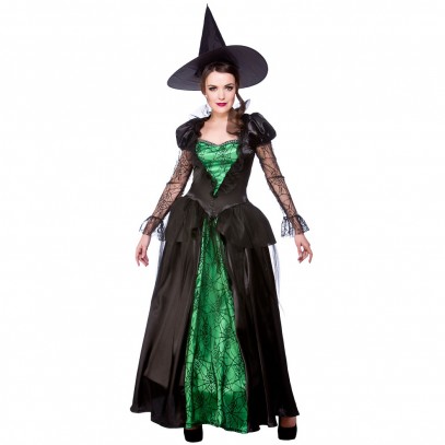 Lunia Waldhexe Kostüm grün-schwarz 1