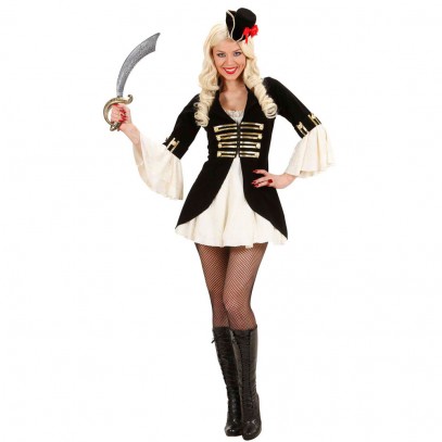 Luxus Piratin Damen Kostüm