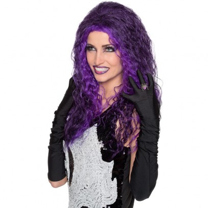 Lydia Gothic Vampir Halloween Perücke violett