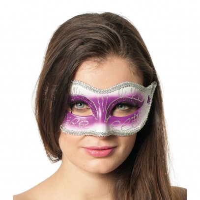 Magische Glitzer Maske Violett