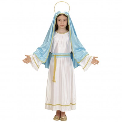 Heilige Jungfrau Maria Kinder Kostüm zu Weihnachten Krippenspiel 