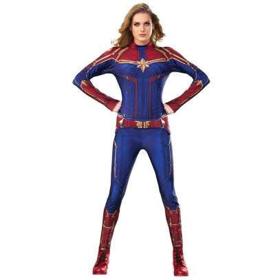 Captain Marvel Damenkostüm Deluxe