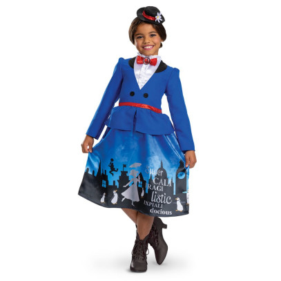 Mary Poppins Kleid Kinderkostüm