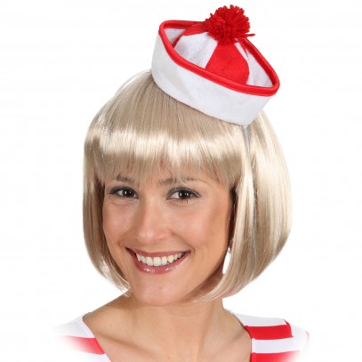 Matrosen Mini Hut rot für Damen