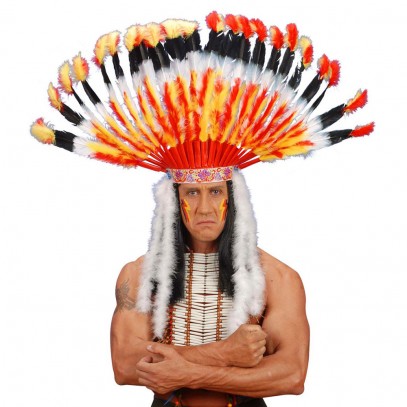 Maxi Indianerkopfschmuck Cherokee
