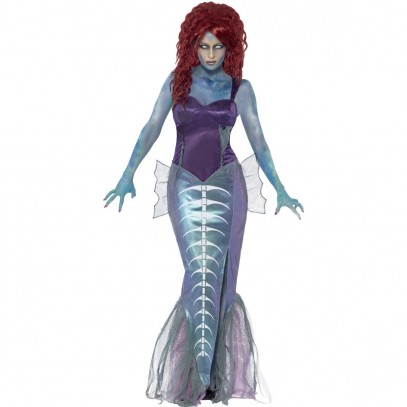 Meerjungfrau Nixe Zombie Kostüm 1