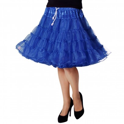 Mehrlagiger Premium Petticoat Blau