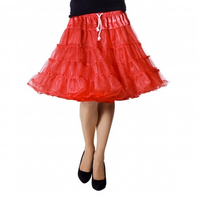 Mehrlagiger Premium Petticoat Rot