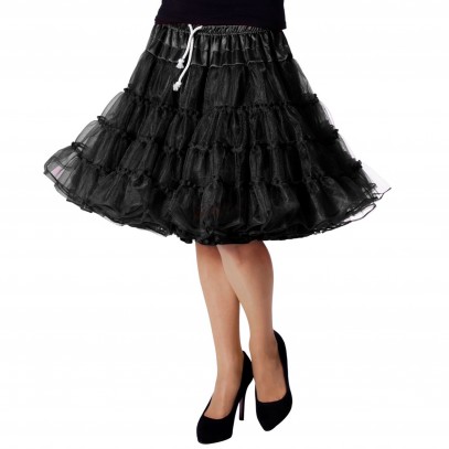 Mehrlagiger Premium Petticoat Schwarz