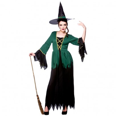 Meredith Moorhexe Kostüm schwarz-grün 1