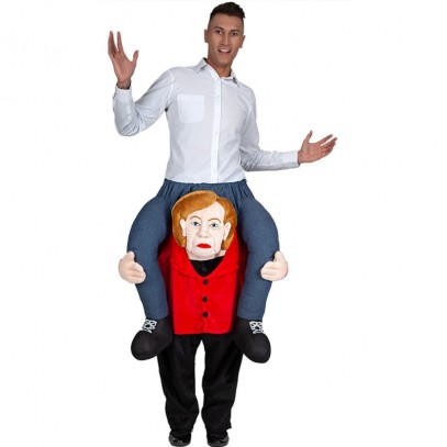 Deutsche Politikerin Huckepack Kostüm