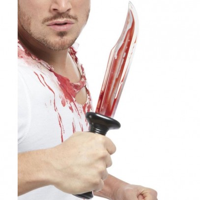 Blutiges Horror Messer 34cm