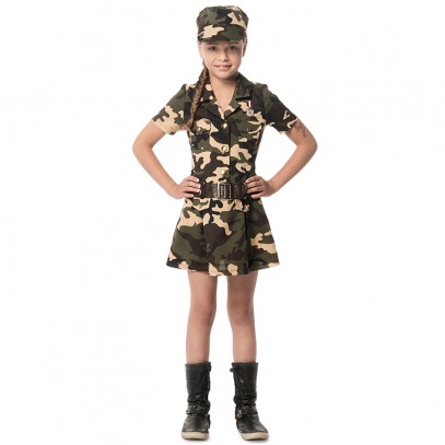Military Girl Soldatin Mädchenkostüm 1