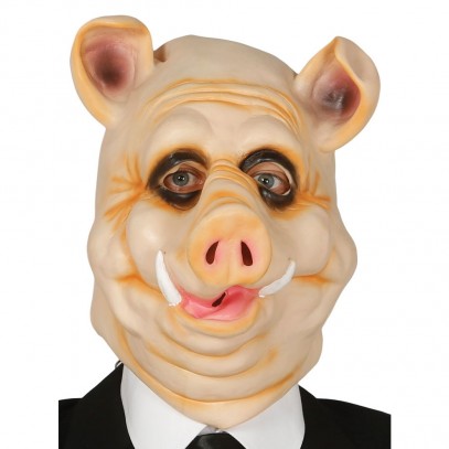 Mister Big Schweine Maske für Erwachsene
