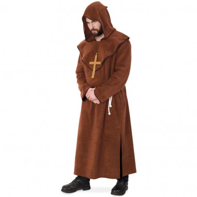 Mittelalterliches Mönch Kostüm Deluxe für Herren