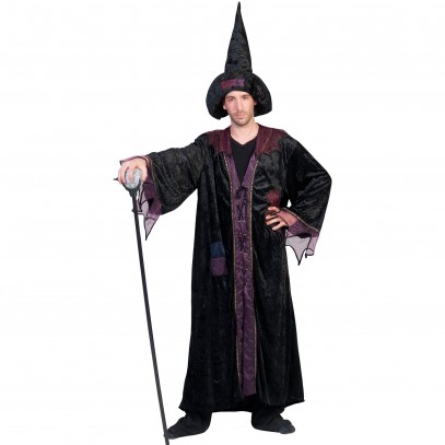 Mitternacht Hexenmeister Zauberer Kostüm